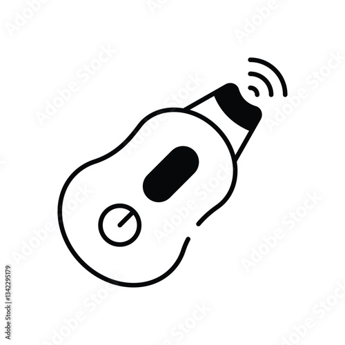 Skin Scrubber vector icon stock illustration