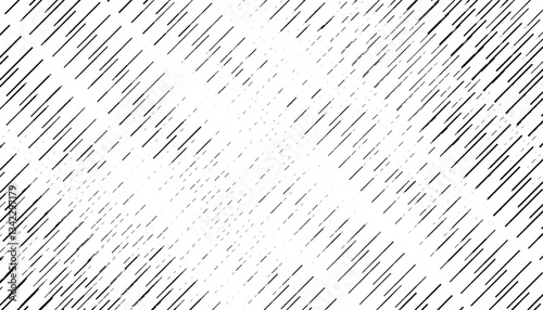 Black and white grunge and abstract lines pattern with diagonal ways. Vector Format Illustration 