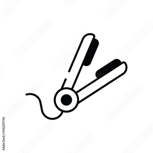 Flat Iron vector icon stock illustration