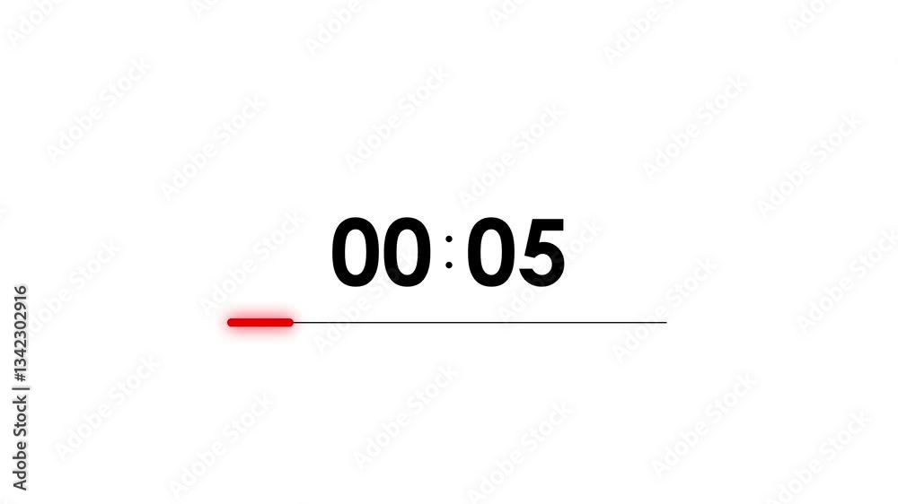 30 Second Timer White Background