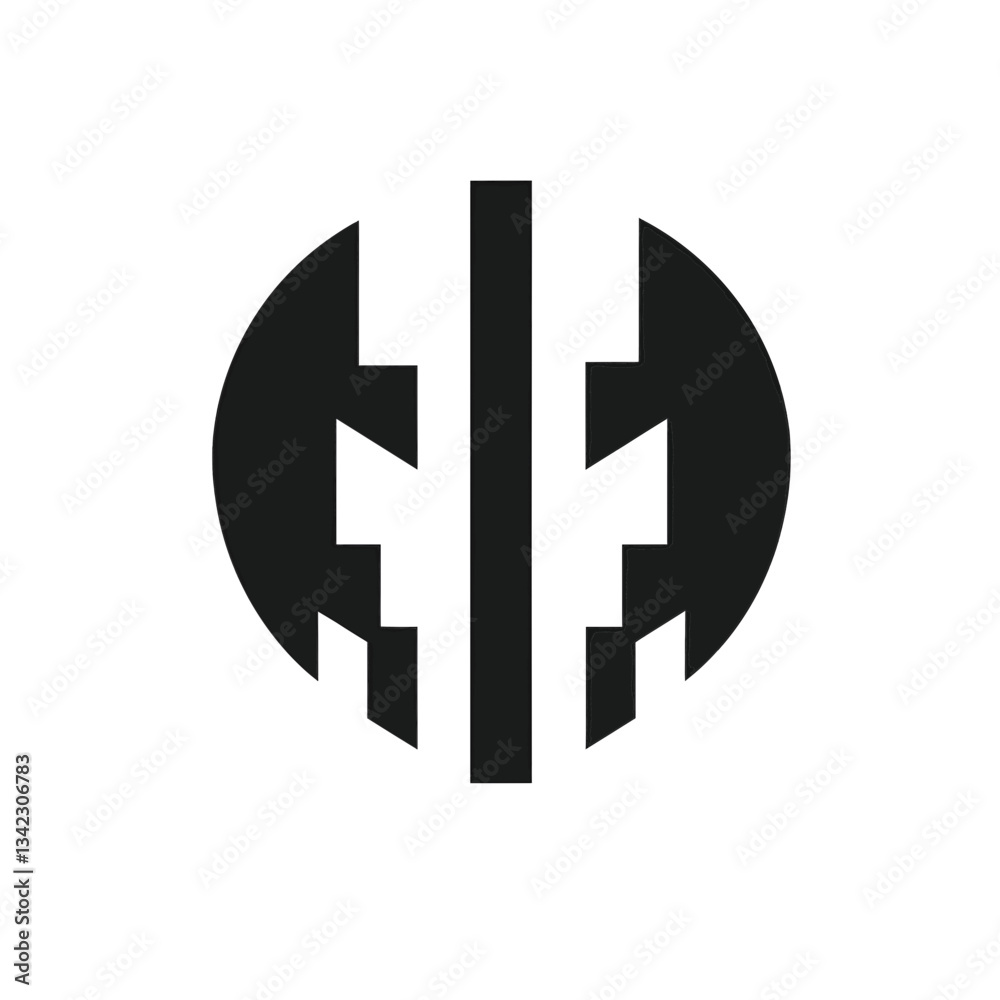 minimalist vector logo silhouette of a simple geometric shapes minimalist vector logo silhouette of a simple geometric shapes