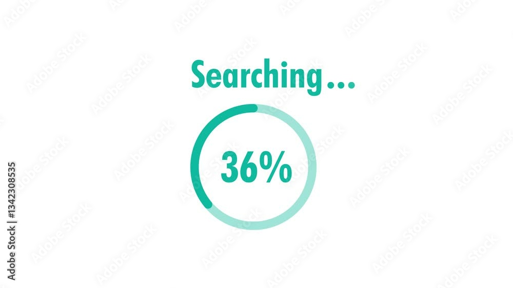 Searching Circular Progress Bar Motion Graphic Searching Circular Progress Bar Motion Graphic