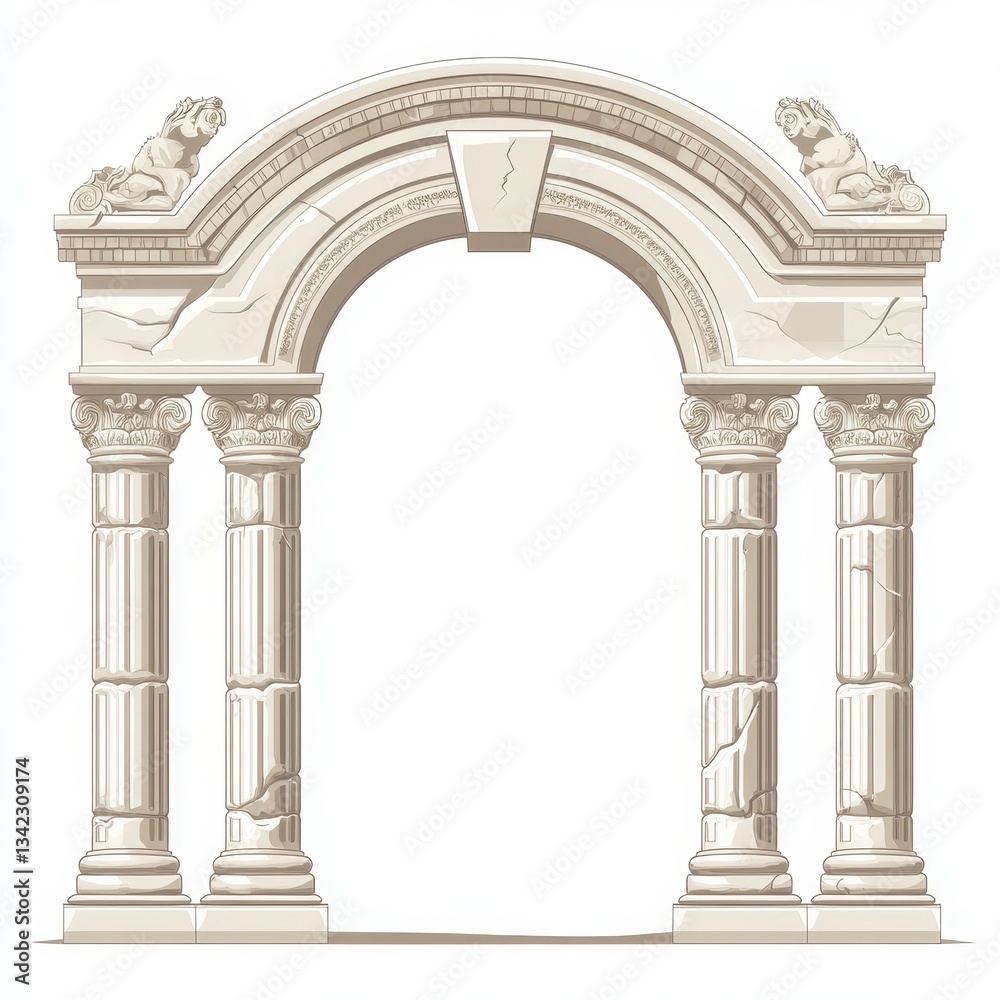 Obraz premium arch with columns