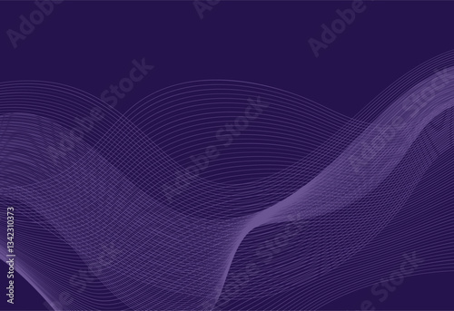 Abstract background with wavy lines. Vector illustration for your design.