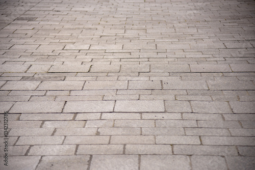 paving stones on the city road