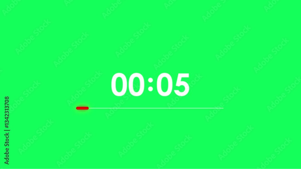 1 Minute Timer Green Screen