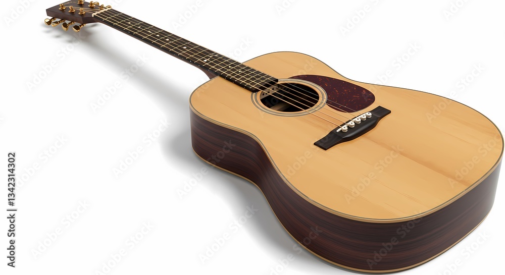 Fototapeta premium Acoustic Guitar Wood Musical Instrument