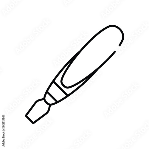 Microneedling Pen vector icon stock illustration