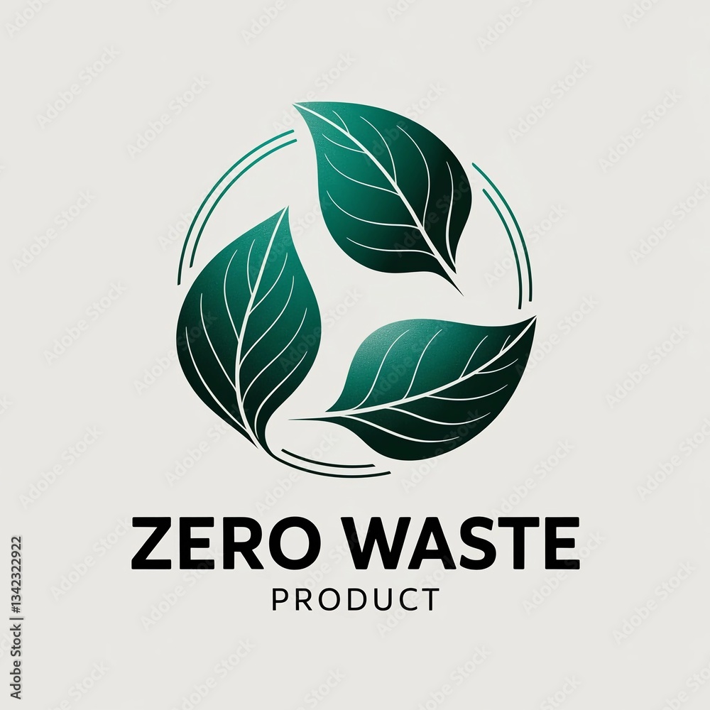 Fototapeta premium Leaf Recycle Symbol: Green sustainability with an eco friendly concept