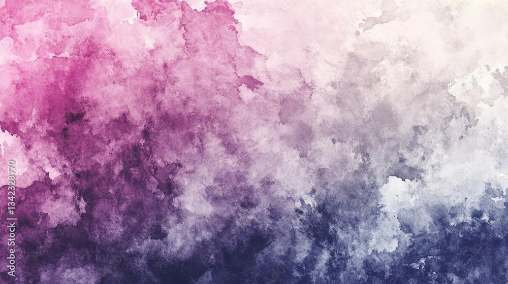 Fototapeta premium Abstract Watercolor Background Pink Purple Blue Gradient Texture