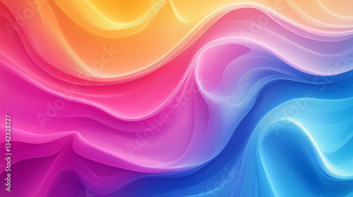 Trendy Gradient Background with Smooth Color Transitions and Glow