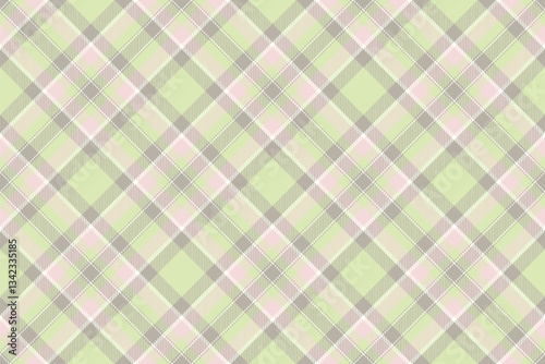 Elegant pastel plaid pattern. Soft green, pink  grey hues create a gentle, sophisticated design ideal for textiles, stationery, or website backgrounds.  Evokes feelings of calmness  femininity.