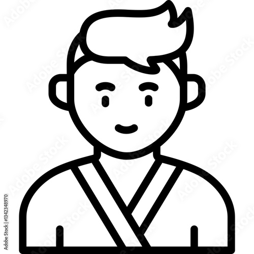 male sauna customer icon