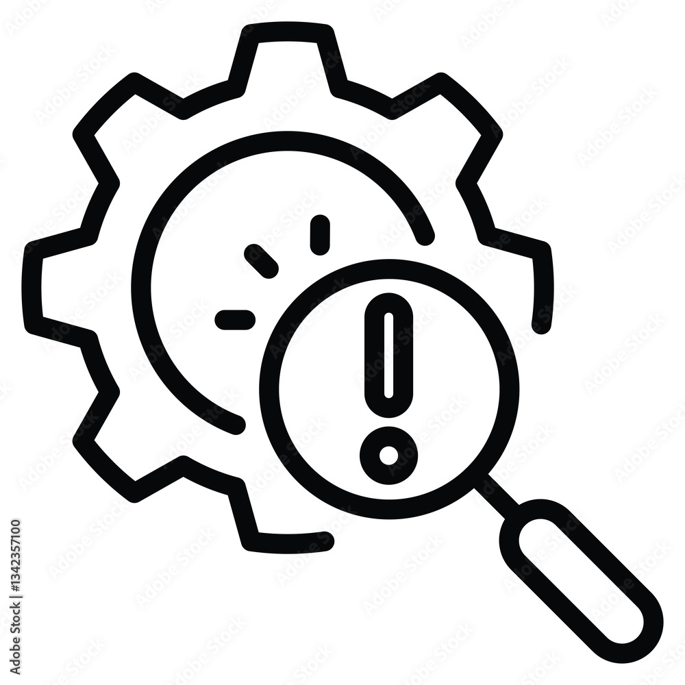 Risk Assessment icon line vector illustration Risk Assessment icon line vector illustration