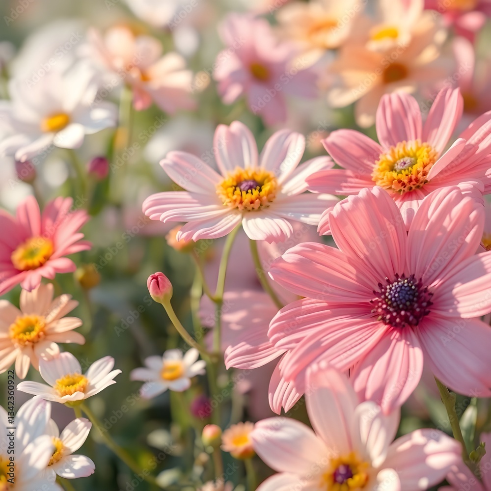 pink daisy flowers