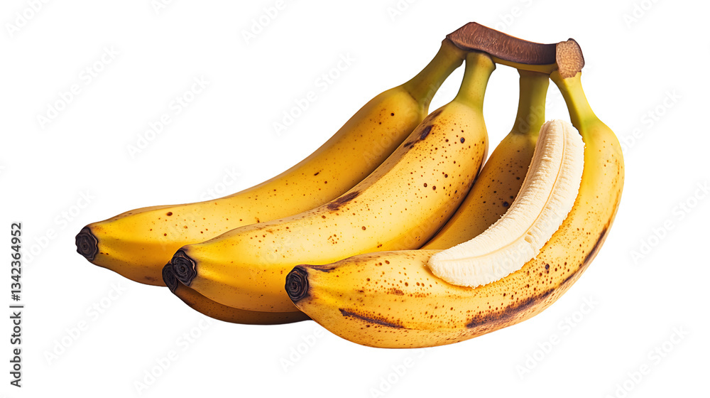Fresh Ripe Bananas with Speckles Perfect for Healthy Snacks and Culinary Creations Fresh Ripe Bananas with Speckles Perfect for Healthy Snacks and Culinary Creations