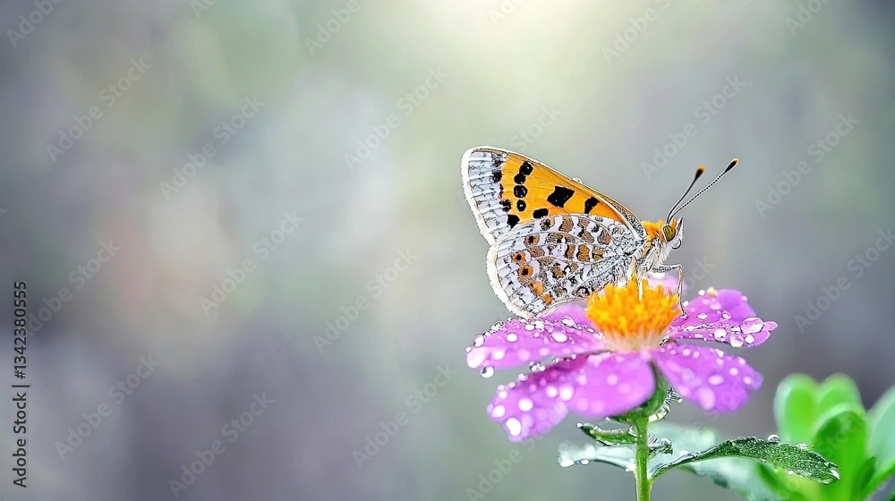 Obraz premium Butterfly on a flower (1)