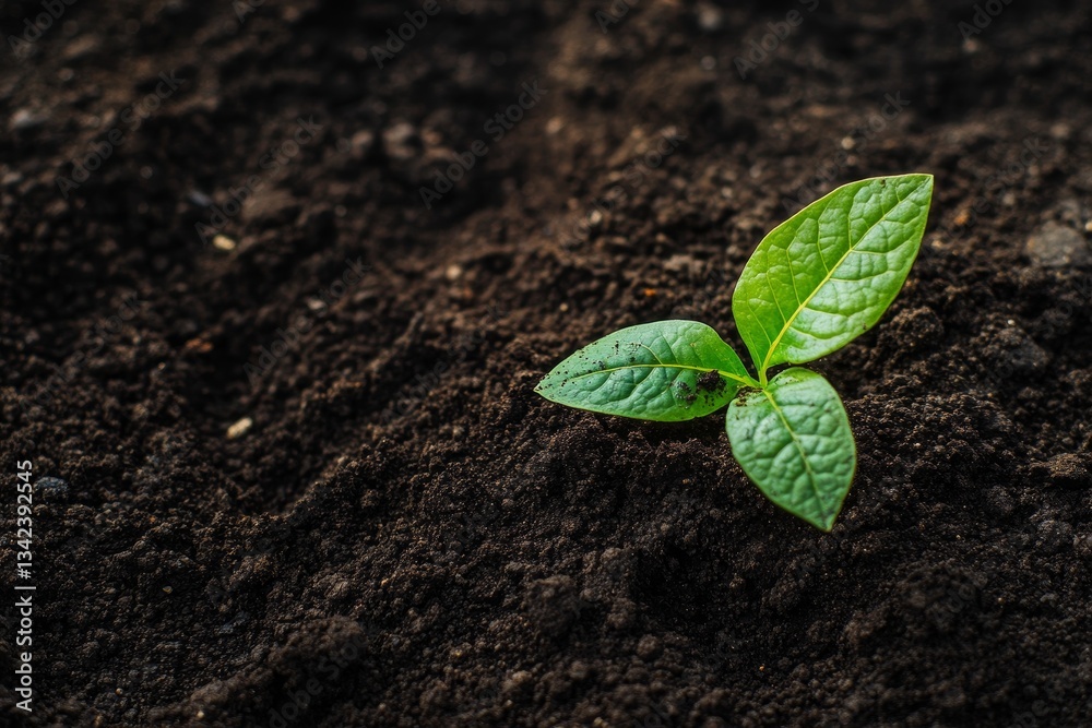 Naklejka premium Symbolizing growth and life merging earthy textures with plant forms for a vibrant visual narrative