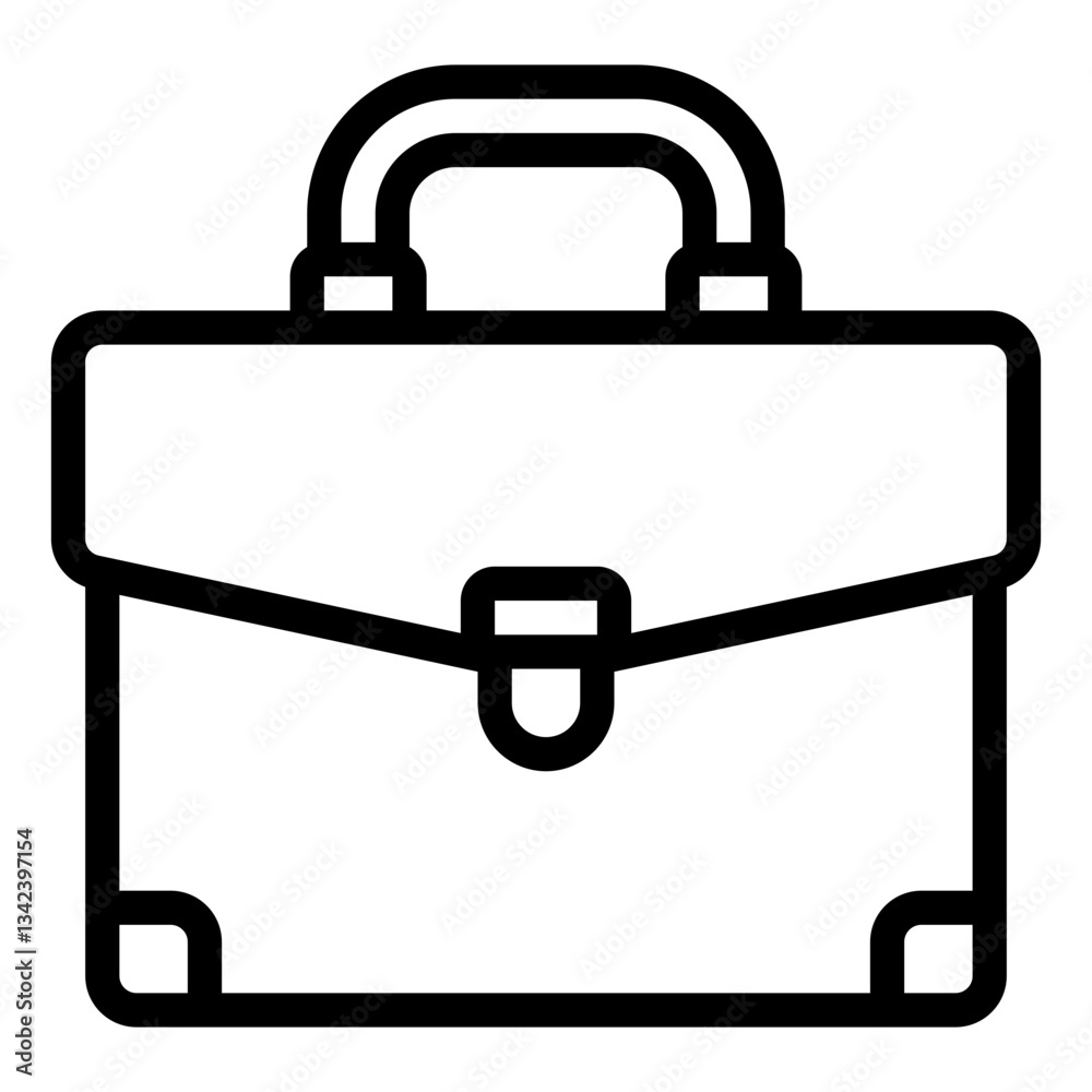 Briefcase outline icon for business and professional work use Briefcase outline icon for business and professional work use