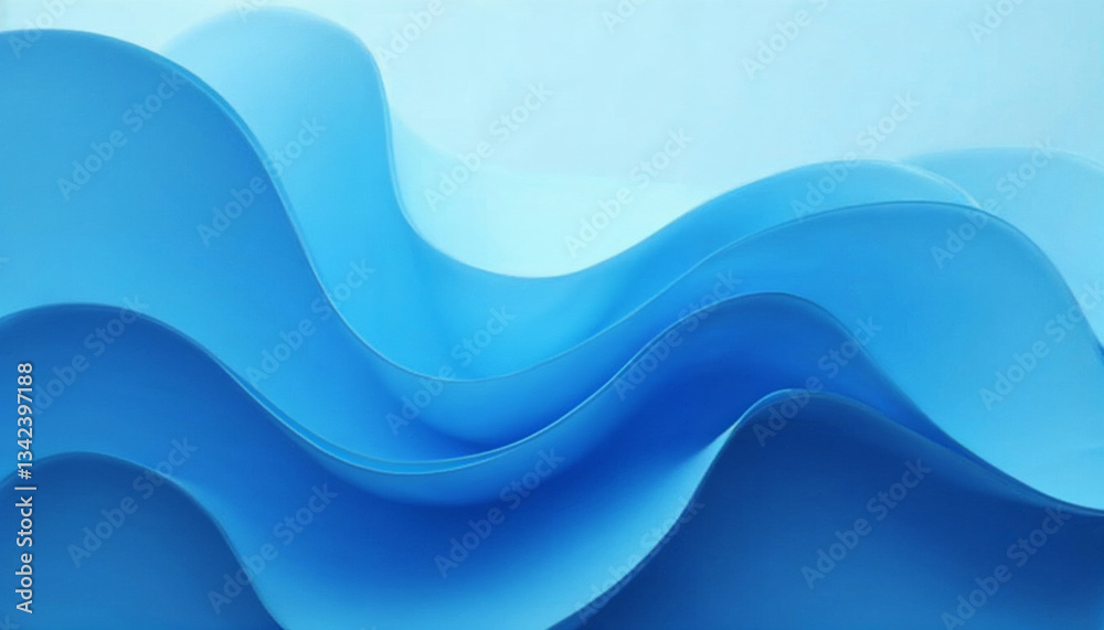 Abstract digital art, featuring a dynamic composition of flowing, organic shapes in shades of blue Abstract digital art, featuring a dynamic composition of flowing, organic shapes in shades of blue