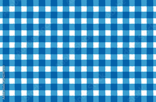 手書き風のシンプルなギンガムチェックの背景素材