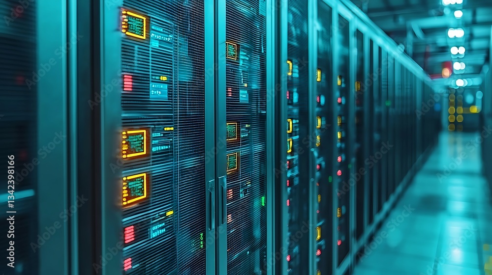 Server Room Data Center Network.