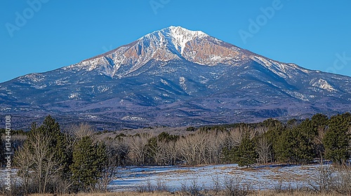 Snow-capped Peak for Winter Plains.