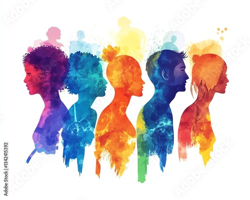 we are all one profile of head with a group of diverse people with disabilities and chronic invisible illnesses