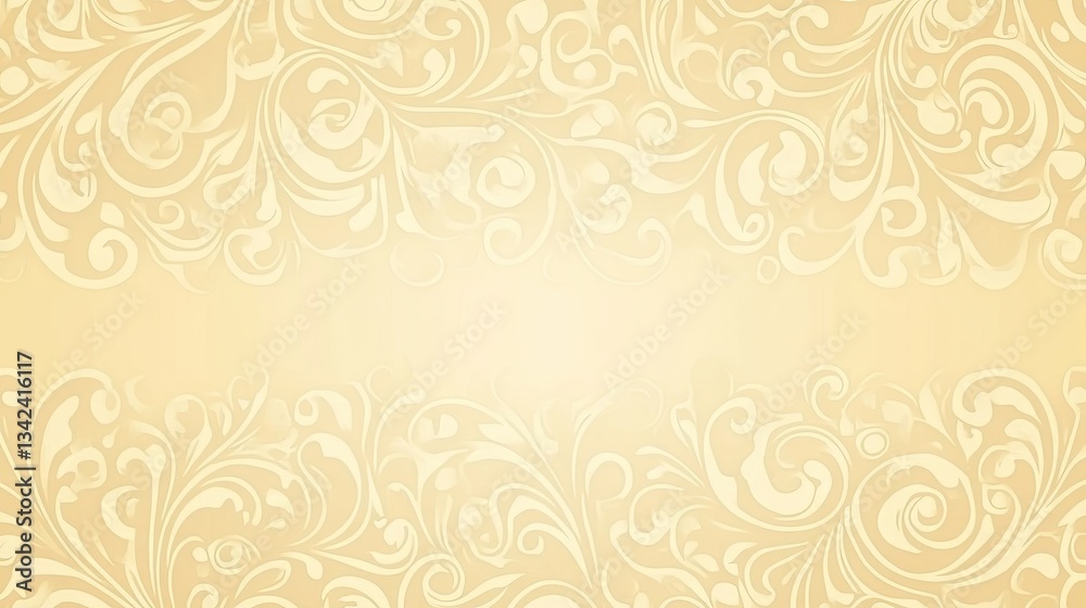 Elegant Cream Floral Background Design Elegant Cream Floral Background Design