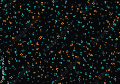 Vector texture with disks or colorful  dot on background.