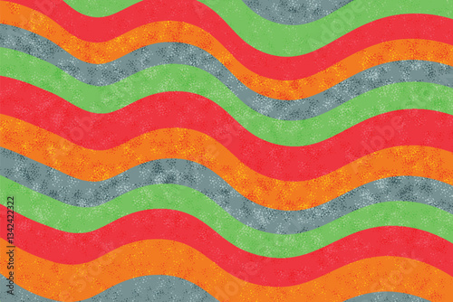 Flat abstract psychedelic groovy background.