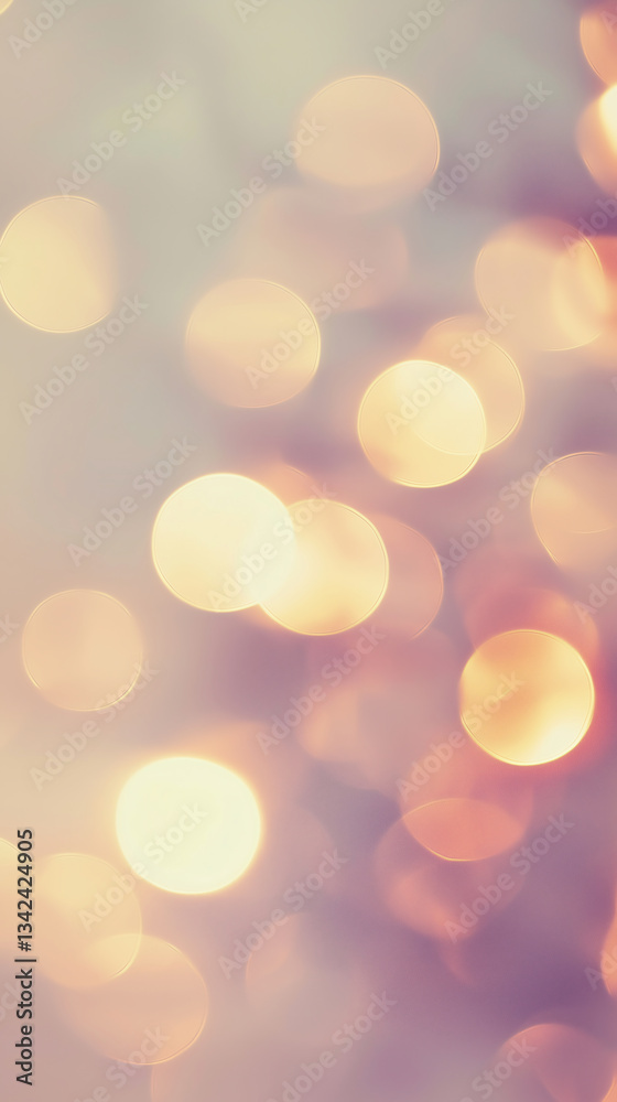 Obraz premium Bokeh Blurred Lights Background: Soft, Shimmering Glow for Festive and Mystical Atmosphere