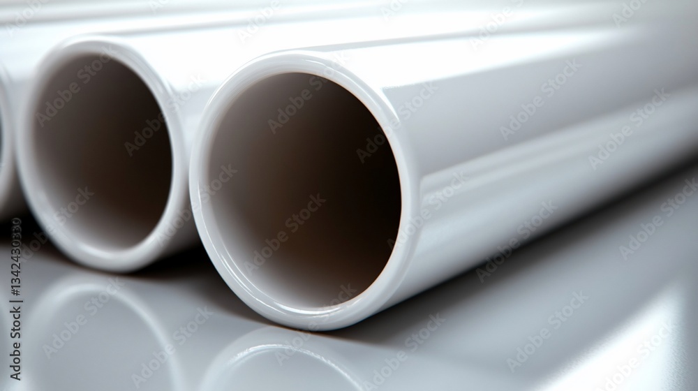 Sleek White Pipes: A Modern Minimalist Abstract Industrial Background Sleek White Pipes: A Modern Minimalist Abstract Industrial Background