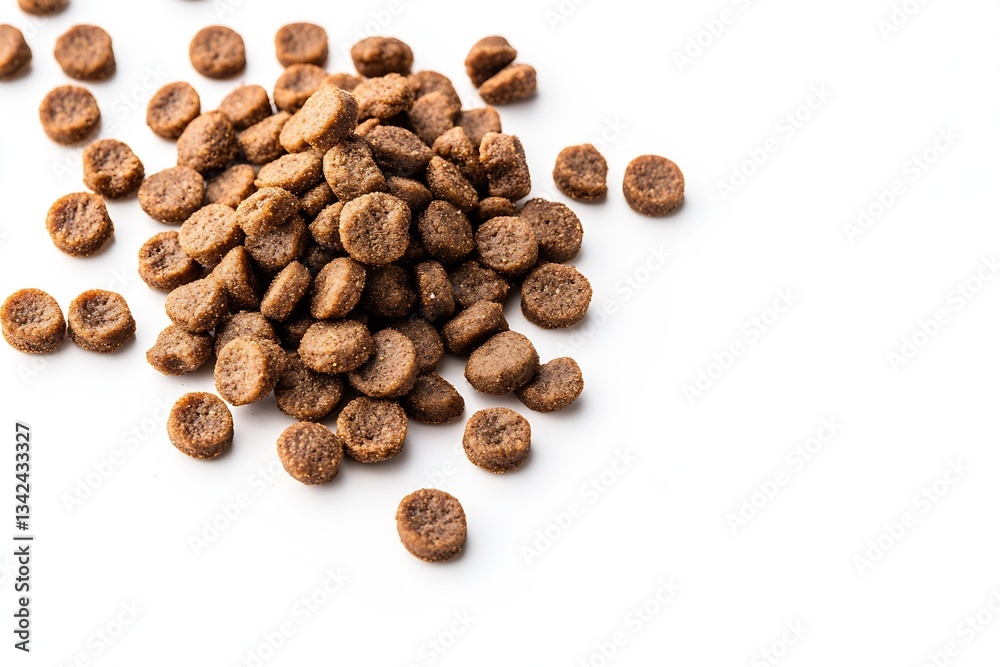 Abundant pile of pet food pellets emphasizing the quality and nutrition suitable for various pets : Generative AI Abundant pile of pet food pellets emphasizing the quality and nutrition suitable for various pets : Generative AI