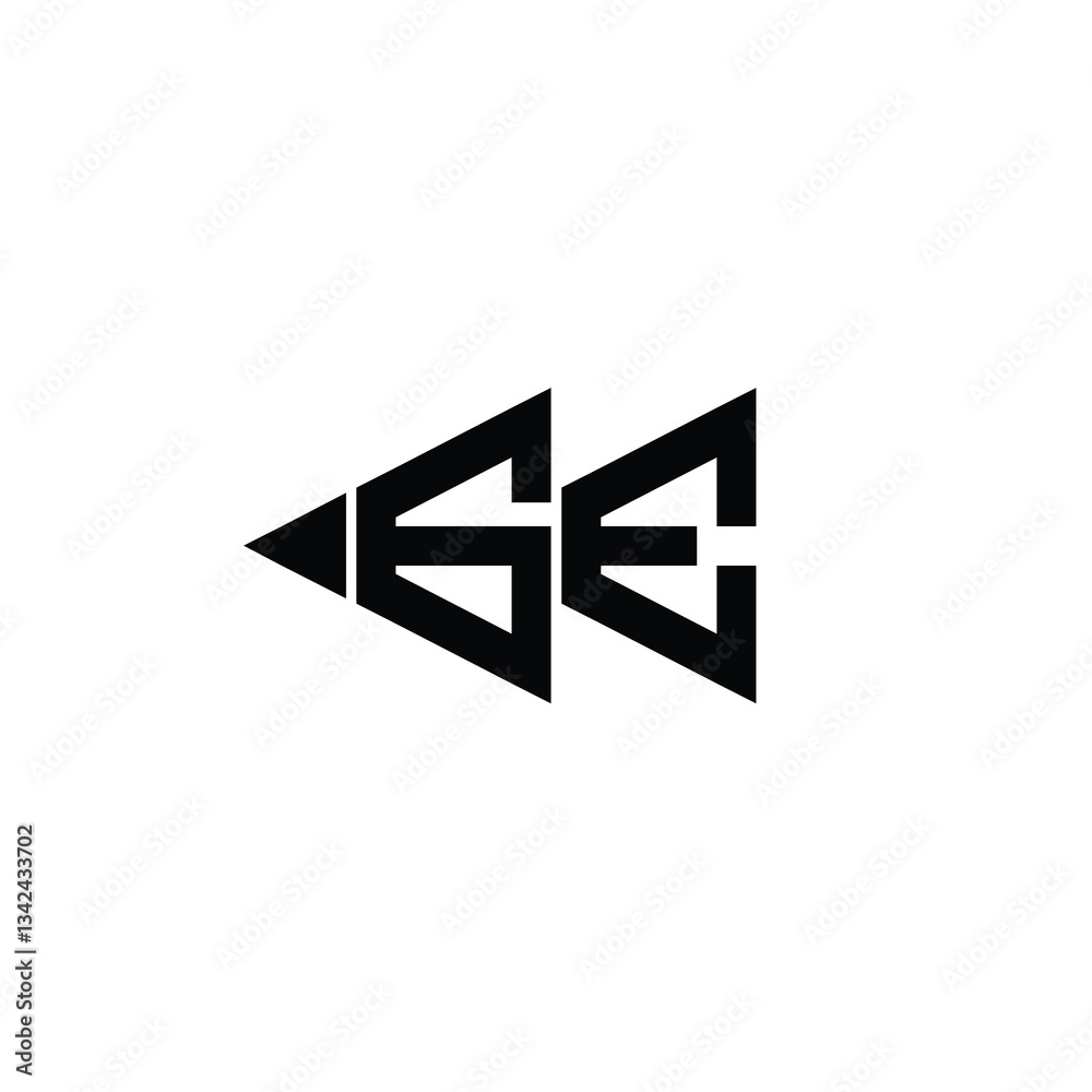 GE monogram logo design letter text name symbol monochrome logotype alphabet character simple logo GE monogram logo design letter text name symbol monochrome logotype alphabet character simple logo