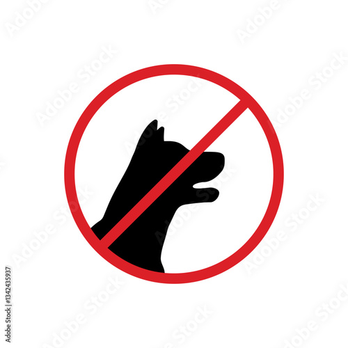 no dog zone vector design