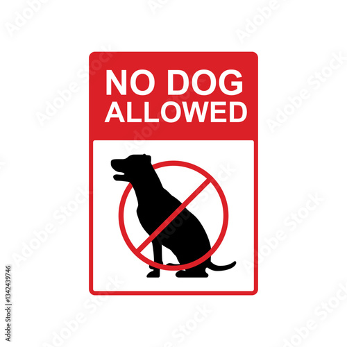 No dogs allowed zone vector design