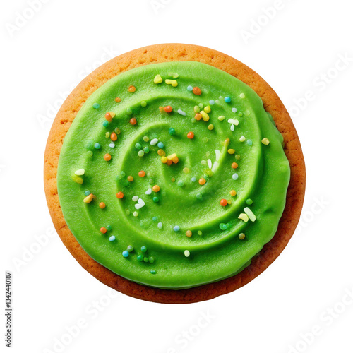 Sugar Cookie with Green Fro...