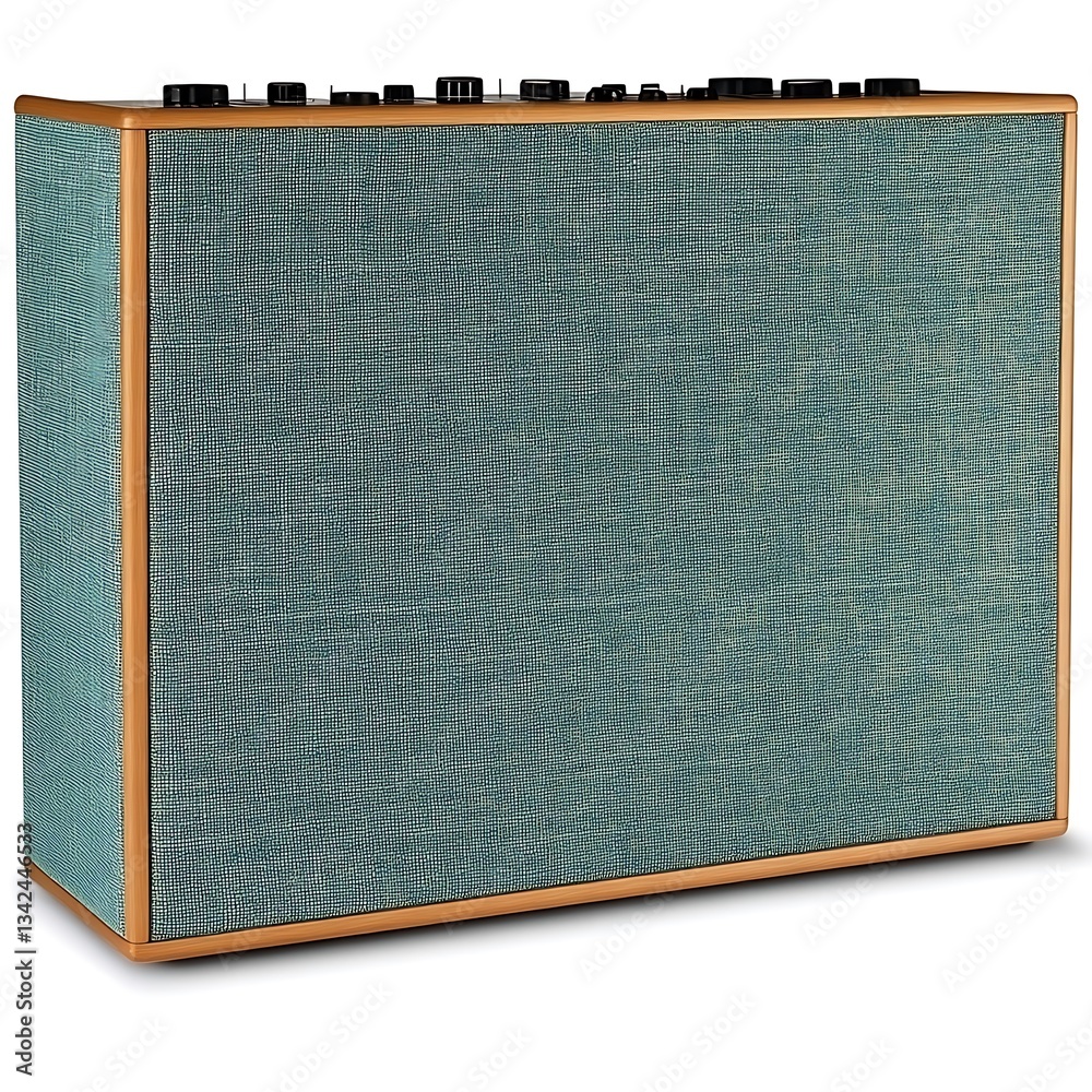 Fototapeta premium Modern Teal Speaker Design.
