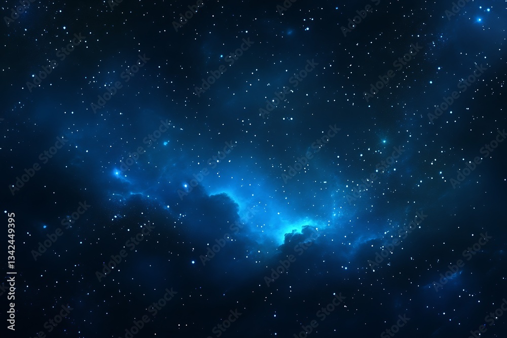 Fototapeta premium Mysterious and captivating deep space scene with gas clouds and countless stars in the cosmos : Generative AI