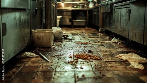 Dirty Kitchen Floor: A Night of Chaos and Cleanup