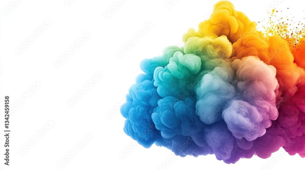 Obraz premium Colorful Ink Drops Abstract