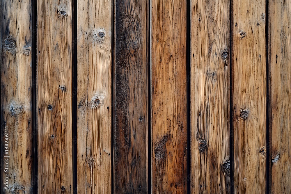 Rustic weathered wood planks showcasing rich brown and dark tones creating a timeless textured backdrop. Rustic weathered wood planks showcasing rich brown and dark tones creating a timeless textured backdrop.