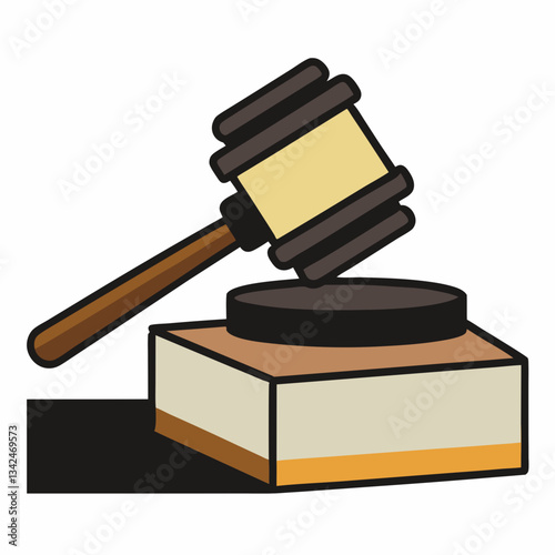 gavel and book