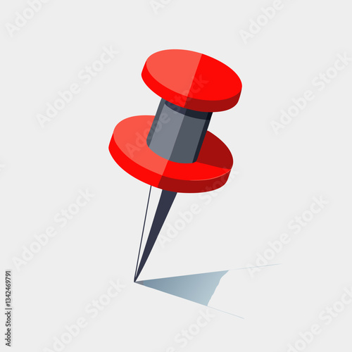 red push pin
