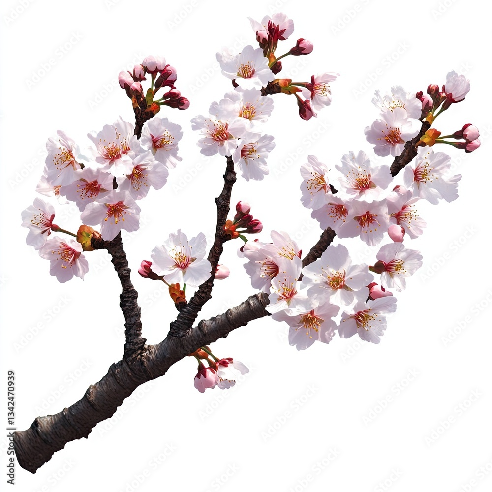 Spring Cherry Blossom Branch