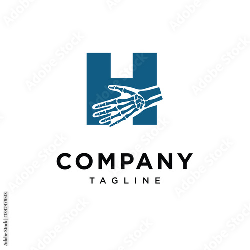 Letter H Wrist Surgery Logo Icon