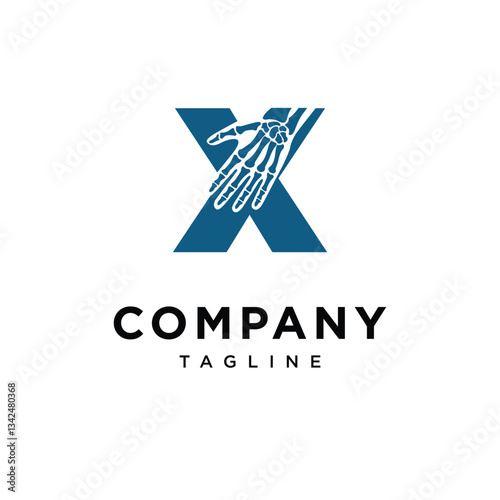 Letter X Wrist Surgery Logo Icon