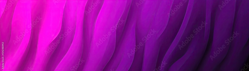 Obraz premium Vibrant purple fabric folds, texture, abstract background