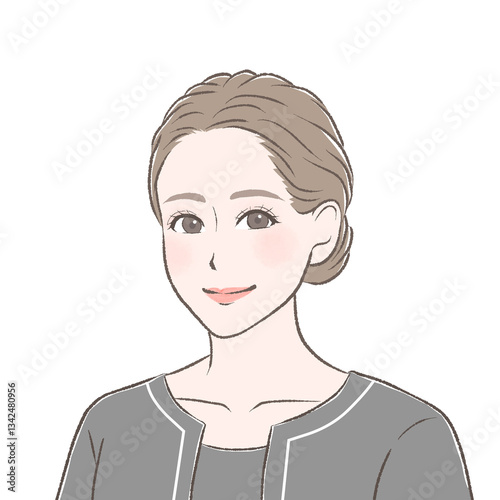 黒い制服を着たエステティシャン